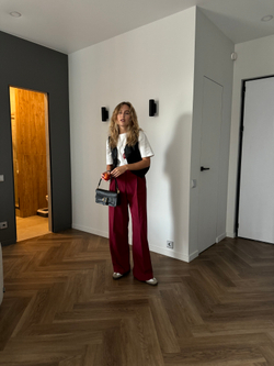 Брюки Office винный