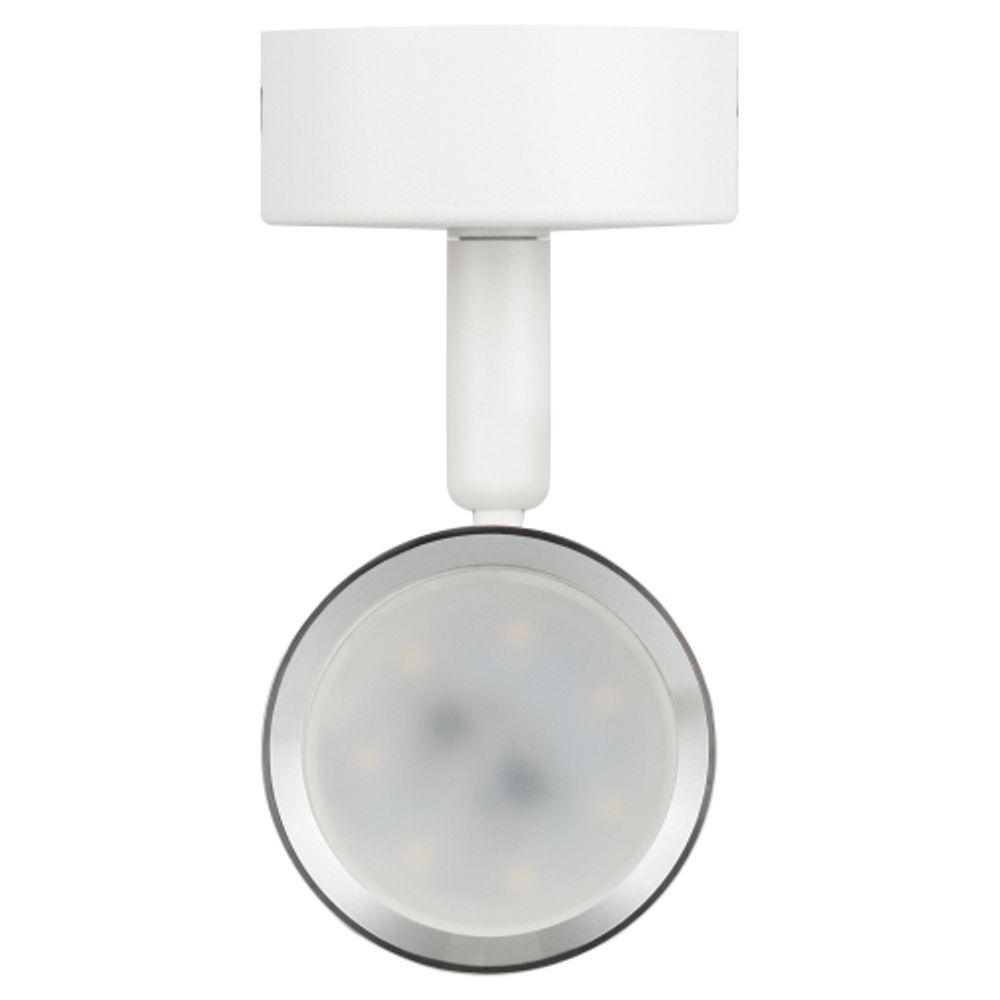 Светильник настенно-потолочный спот ЭРА OL35 WH под лампу MR16 GU10 белый/хром