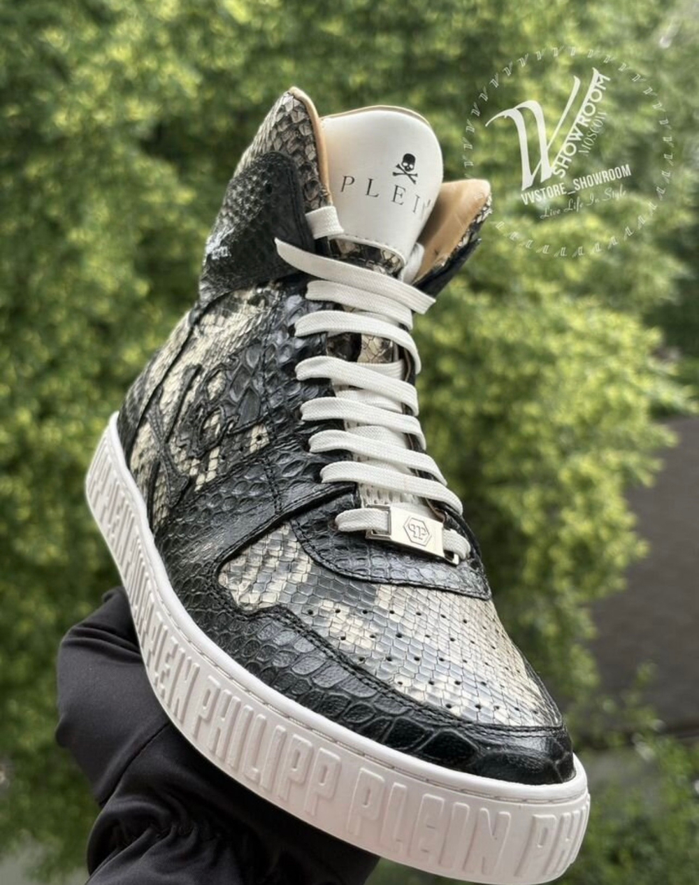 Кроссовки Philipp Plein Notorious Python Skull