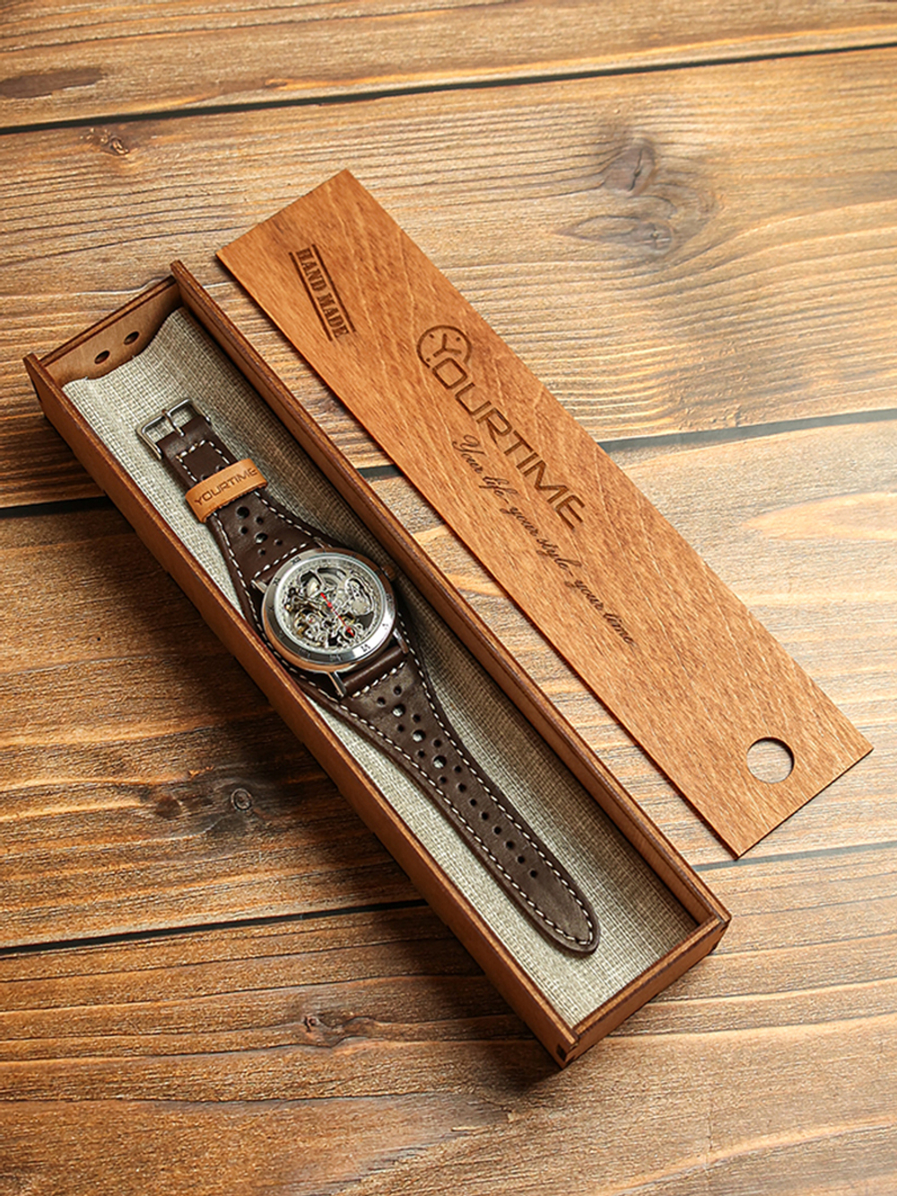 Часы скелетоны мужские механические Winter YOURTIME