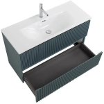 Тумба с раковиной BelBagno UNO-MINI 100 голубая матовая