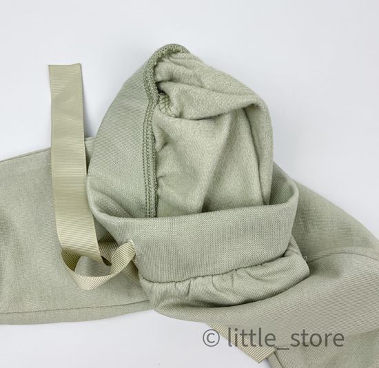 Штанишки из футера с начесом "Сказочное путешествие" оливковые