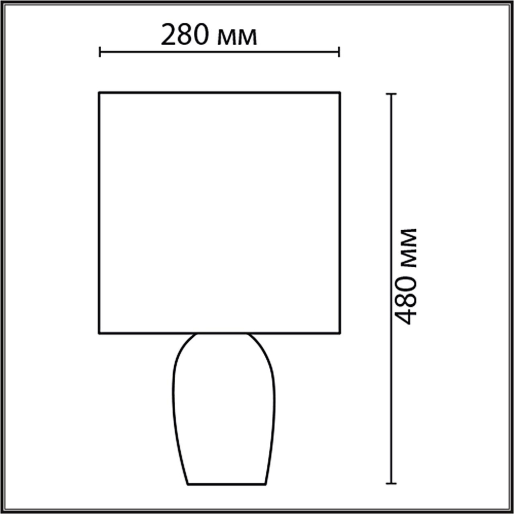8118/1T LN Настольная лампа E27 1*60Вт 220В IP20 COMFI
