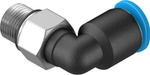 QSML-M7-6-100 Угловой штуцер с цанговым зажимом и резьбой