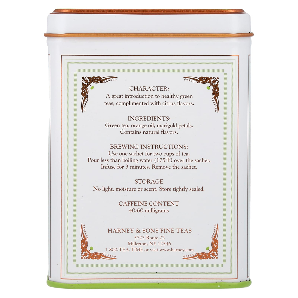 Harney & Sons, Classic Collection, лимонно-зеленый, 20 пакетиков, 40 г (1,4 унции)
