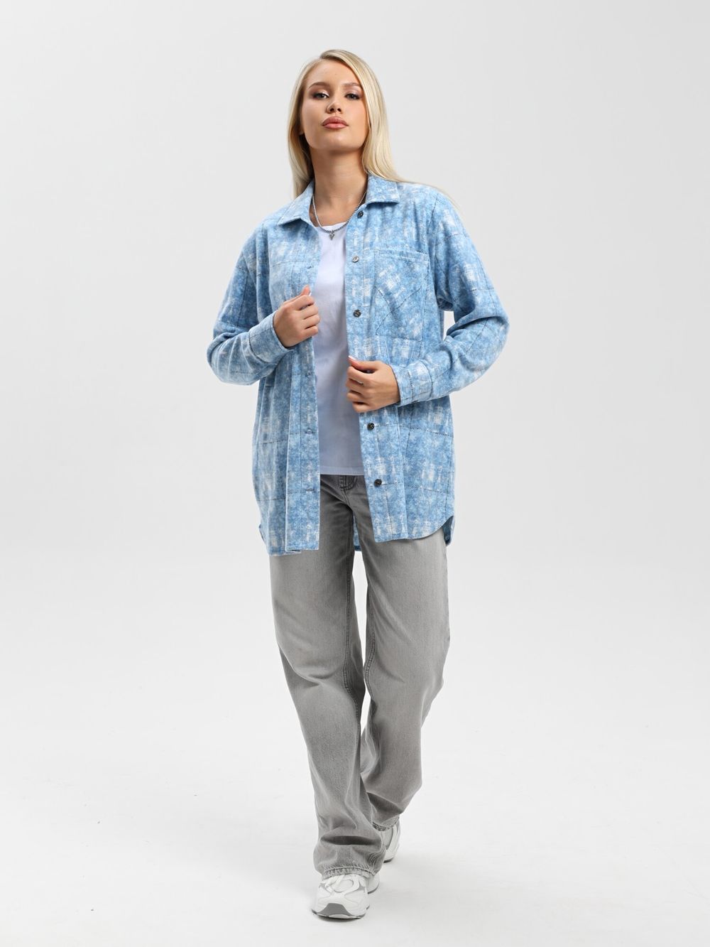 Рубашка Вселенная Виотекс ГОЛУБОЙ