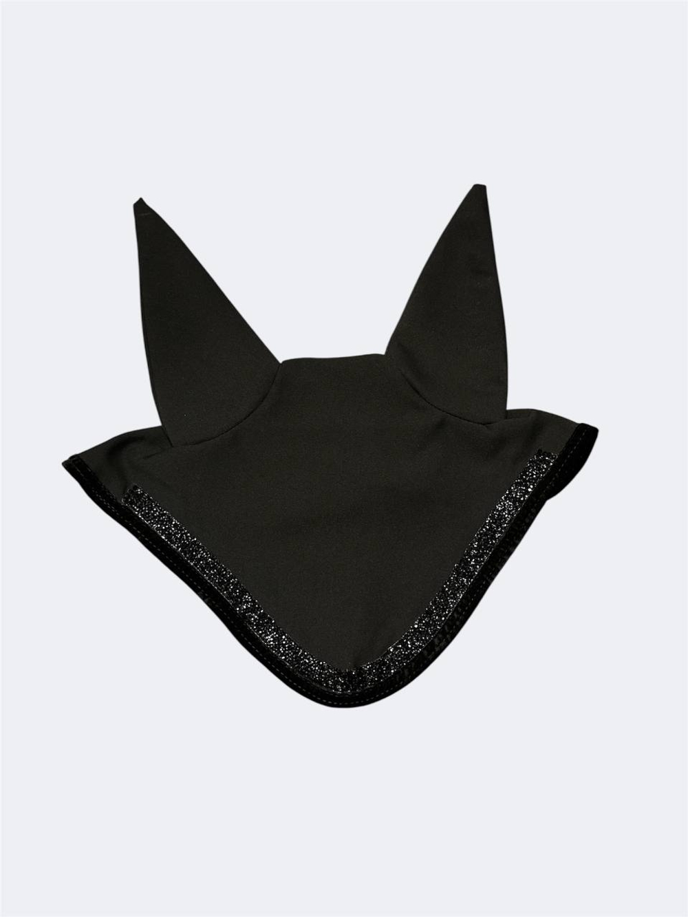 Ушки блестящие (ручная работа) TOTAL BLACK