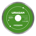 URAGAN CERAMO 125 мм, диск алмазный отрезной сплошной (36707-125)