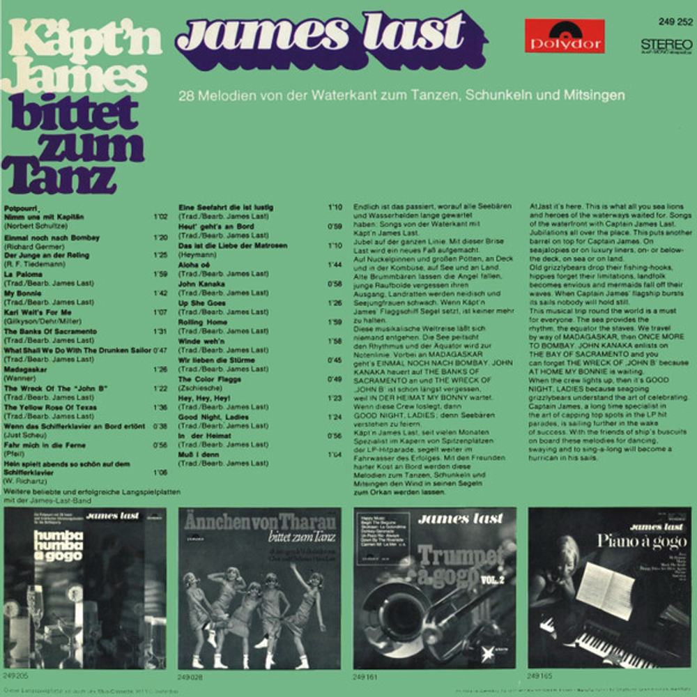 James Last / K?pt'n James Bittet Zum Tanz (LP)