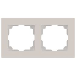 Рамка для розеток и выключателей Intro Accent 6-502-06 на 2 поста, СУ, перламутр | Intro