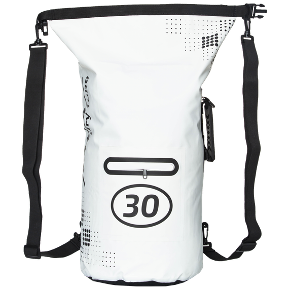 Гермомешок 30 литров белый с лямкой и карманом Marlin Dry Tube 30 L