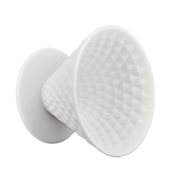 Воронка-дриппер для кофе YAMI Diamond Coffee Dripper V02, белая, на 2-4 чашки