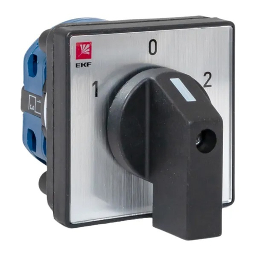 Переключатель кулачковый ПК-1-42 10А 2P "1-0-2" IP20 EKF pk-1-42-10