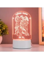 Светильник 3D ночник RISALUX «Грация», LED белый 10×9.5×16 с