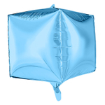 Шар фольгированный Куб 3D 66 см (Голубой)