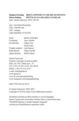 Böyük suallara qısa cavablar