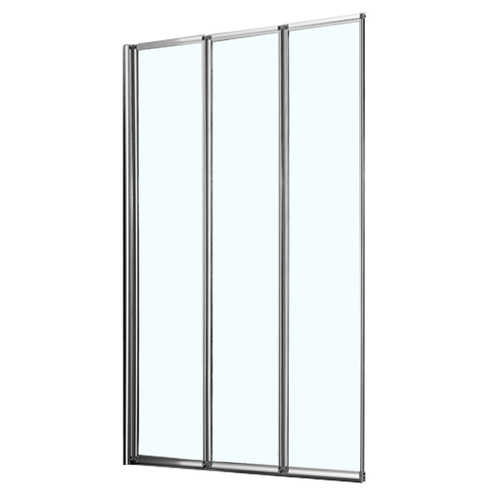 Шторка для ванны складная Azario PRESTON 120х150 цвет профиля хром 145372