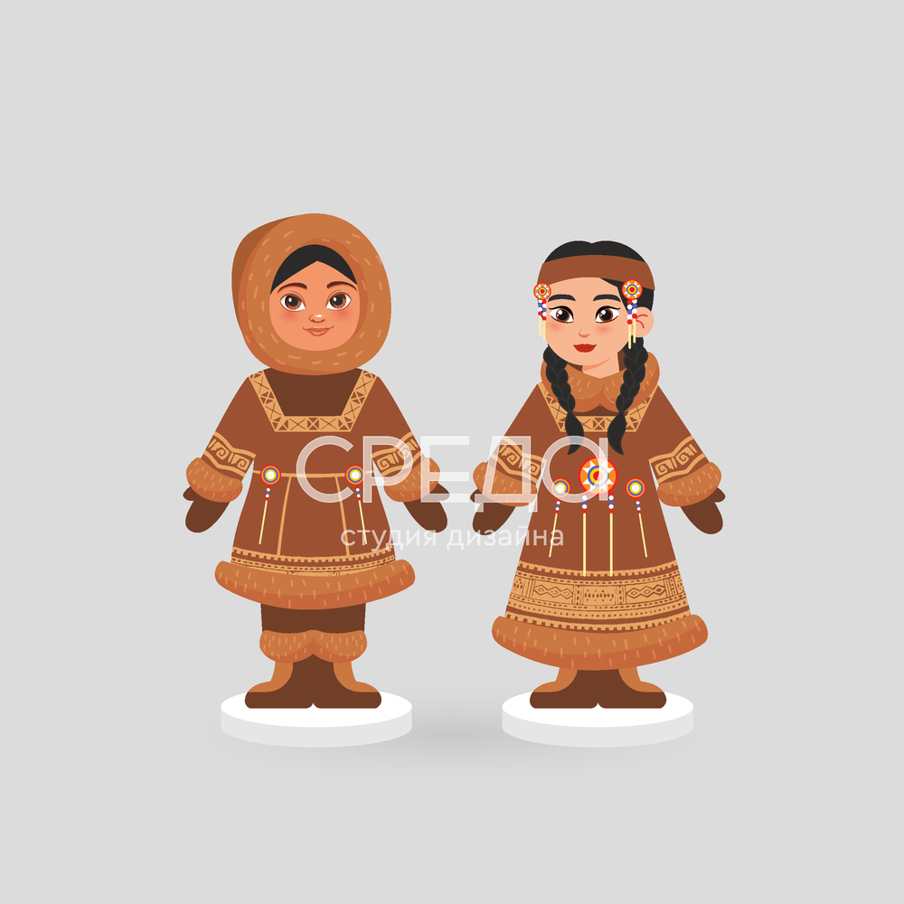 Малые стойки "Хоровод народов"