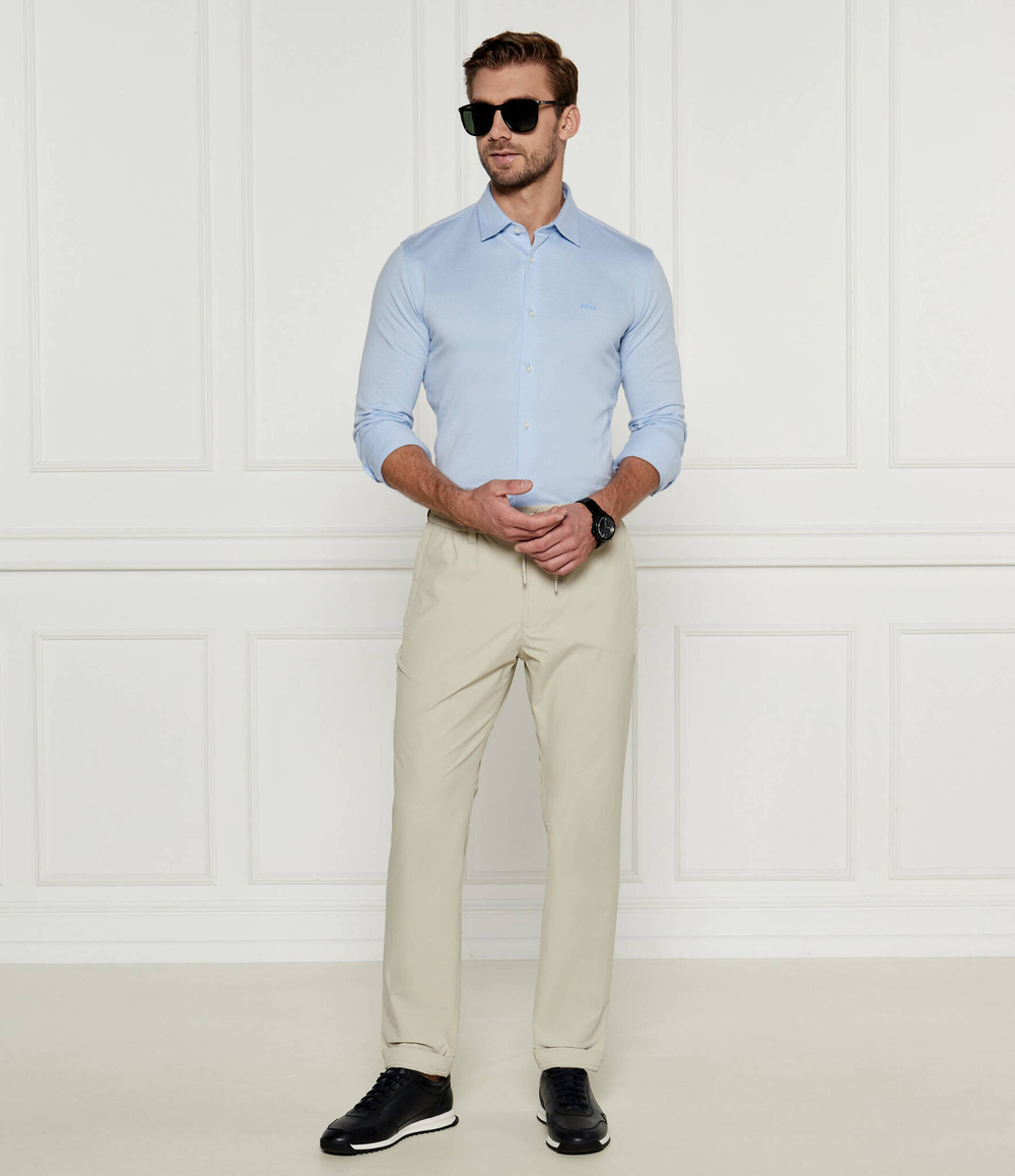 Кожаные кроссовки zayn_lowp_lttb BOSS BLACK - темно-синий(50529541)