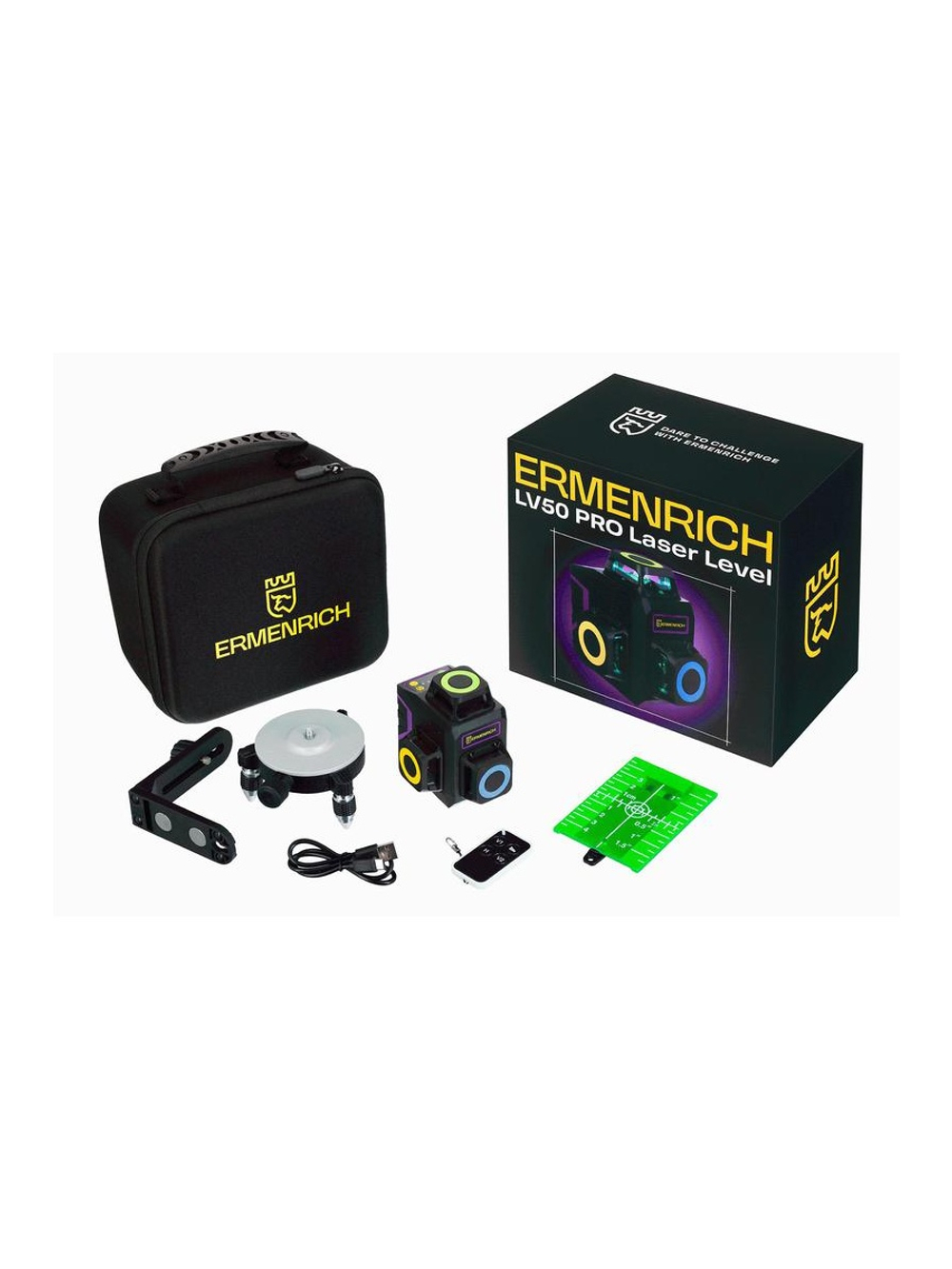 Уровень лазерный PRO LV50 фиолет. Ermenrich 84086