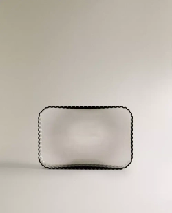 ZARA HOME МЫЛЬНИЦА ИЗ ТЕРМОСТОЙКОГО СТЕКЛА ДЛЯ ВАННОЙ, СЕРЫЙ