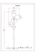 Торшер Moderli V10799-5F Renny