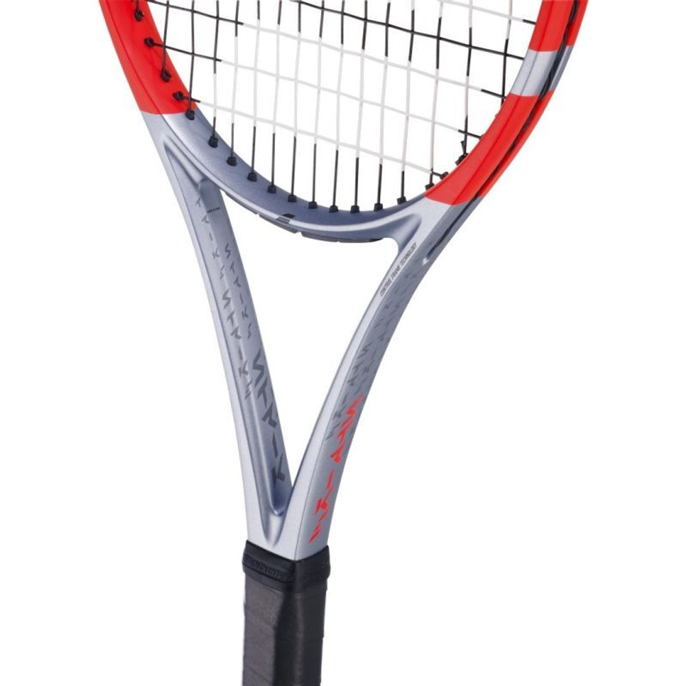 Теннисная ракетка Babolat Pure Strike 100 16/20 4-gen - grey/fluo strike + струны