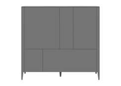 Шкаф Type 3 двери 2 ящика высота 135 см (серый)