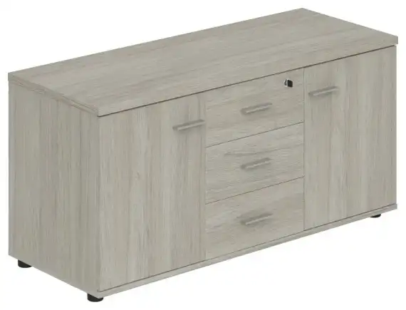 Тумба опорная с 3-мя ящиками и 2-мя распашными фасадами Wing WN.202 1204x462x581