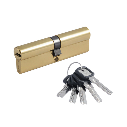 Цилиндровый механизм Нора-М ЛПУ-100 (50-50), ключ/ключ, золото