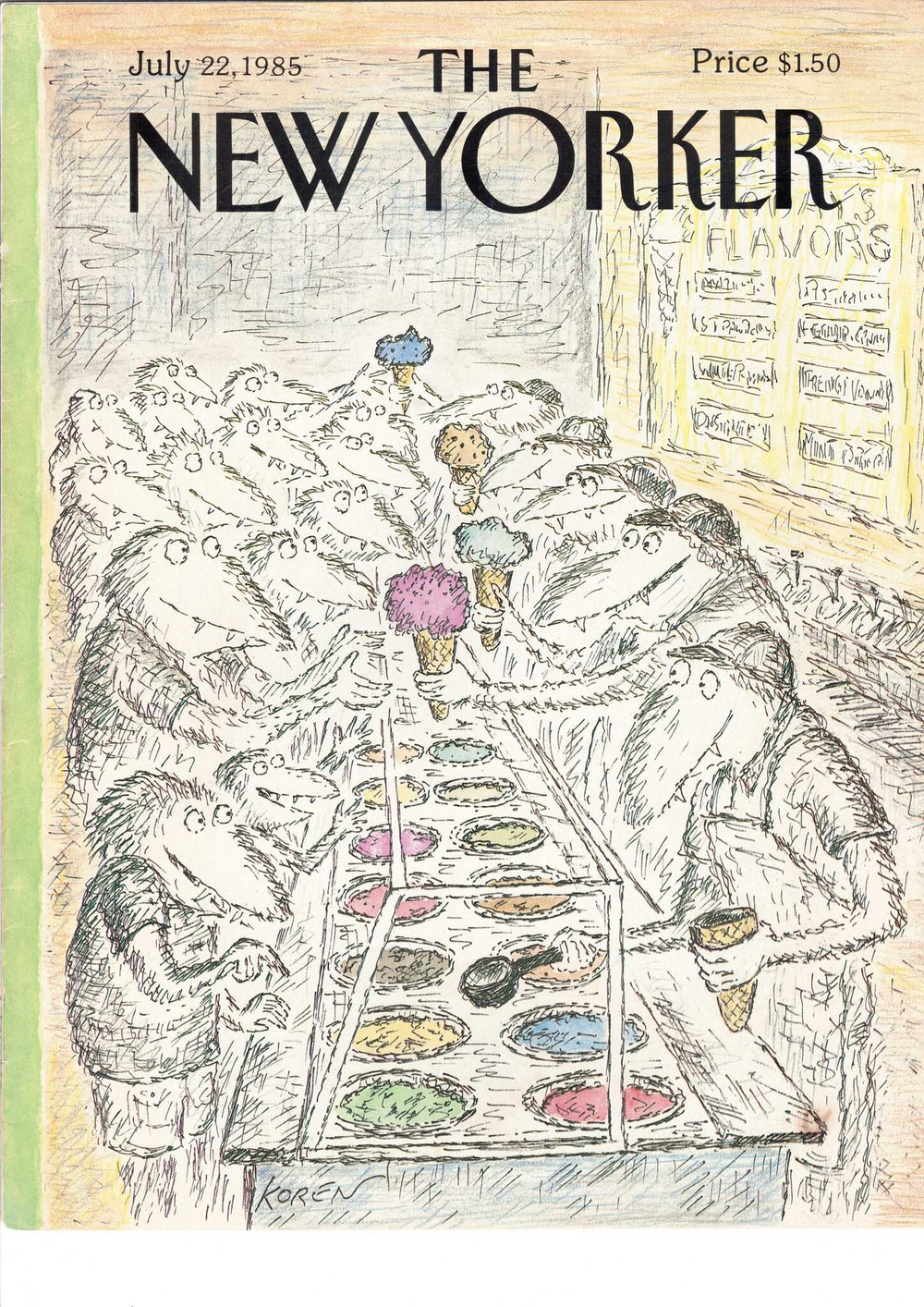 Журнал The New Yorker 22-07-1985, обложка