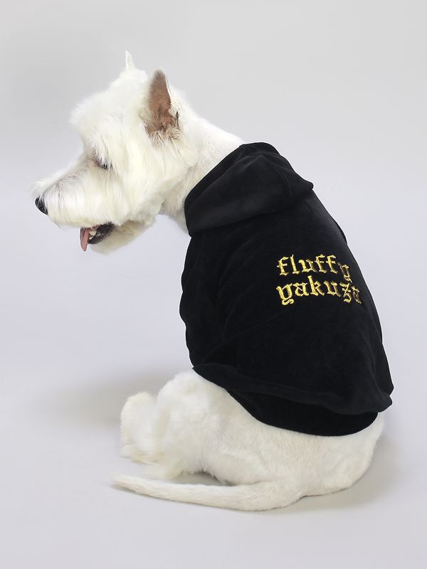 Худи для собак by Matsumura Dog Velour Черный - фото 1