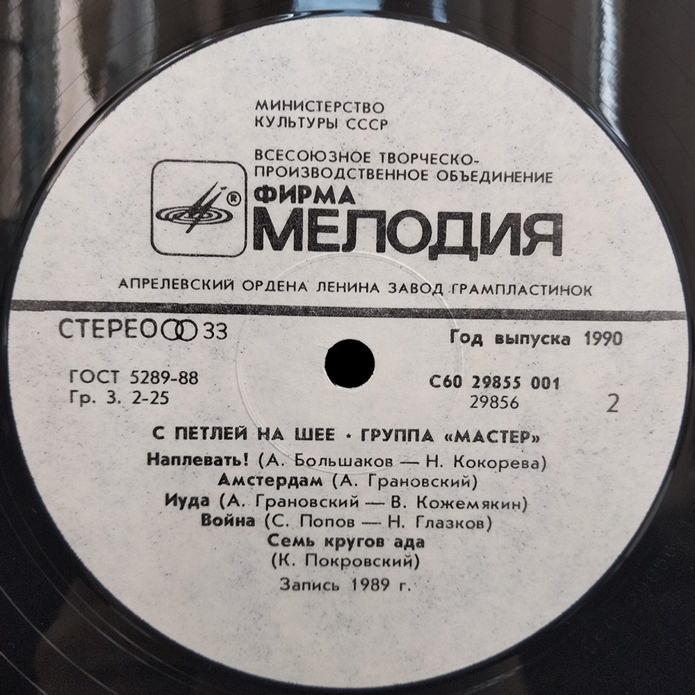 Мастер / С Петлей На Шее (LP)