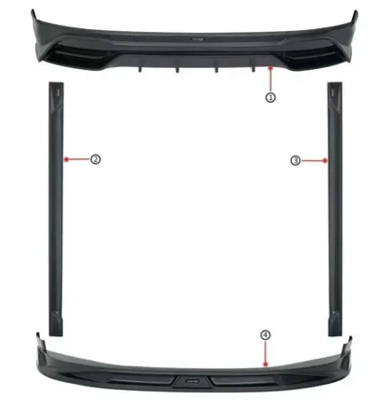 Обвес для Zeekr 001 рестайлинг 2024+ Зикр