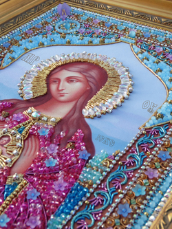 И-25 Набор для вышивания хрустальными камнями Богородица Помощница в родах