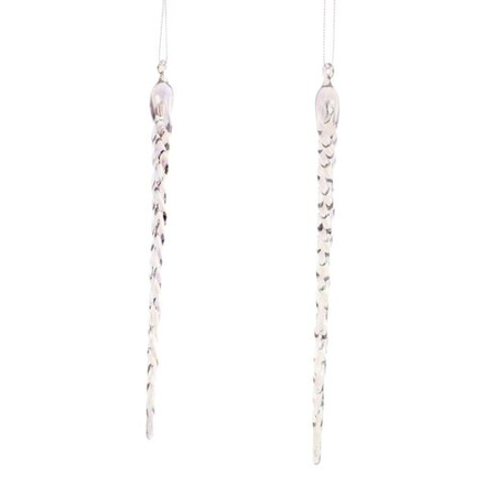 GAEM Набор из 2шт Украшение новогоднее "Сосулька", L1,5 W1,5 H21,5 см