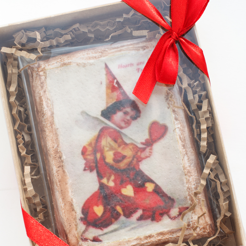 Пряник "Винтаж - клоун в красном"