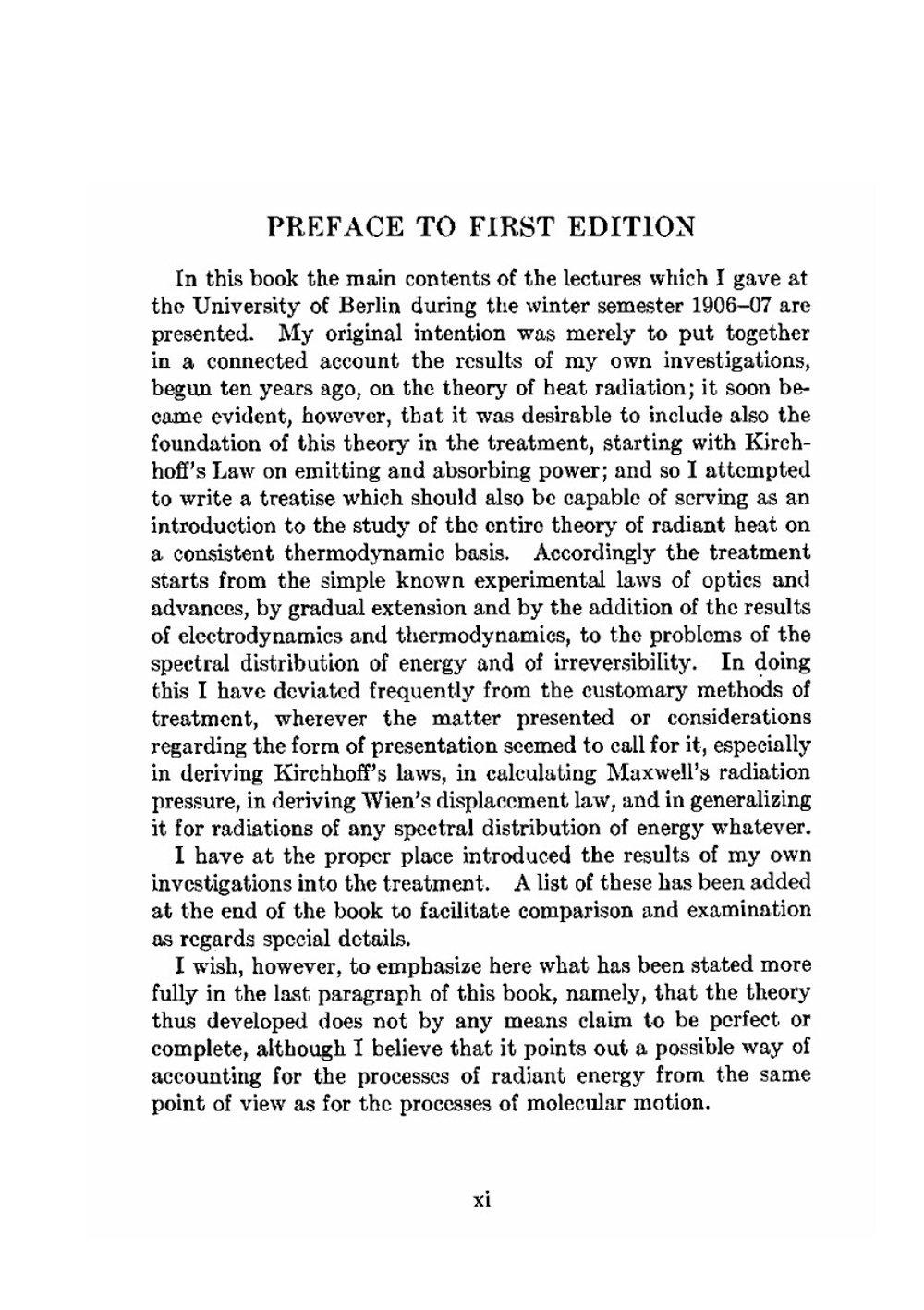 The theory of heat radiation | Max Planck