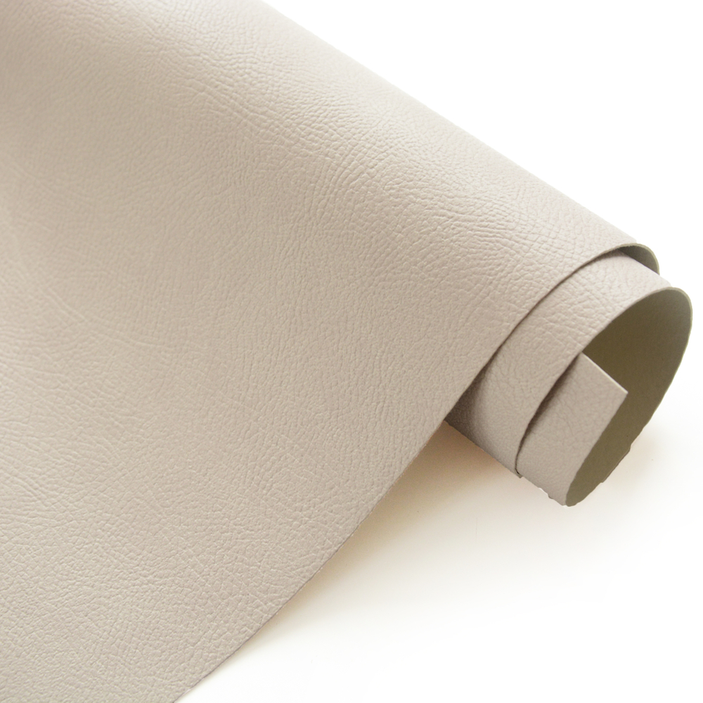 Кожзам переплетный с тиснением "Натуральная кожа", серо-розовый