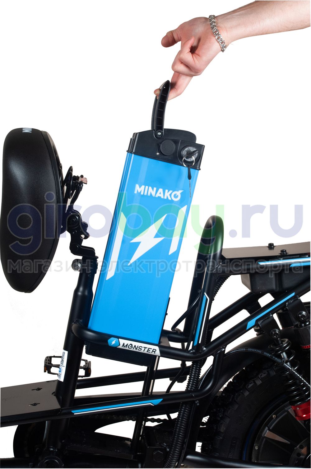 Электровелосипед Minako Monster PRO Black (60V/21Ah) 2025 года Электровелосипед Minako Monster PRO Black (60V/21Ah) 2025 года фото №6