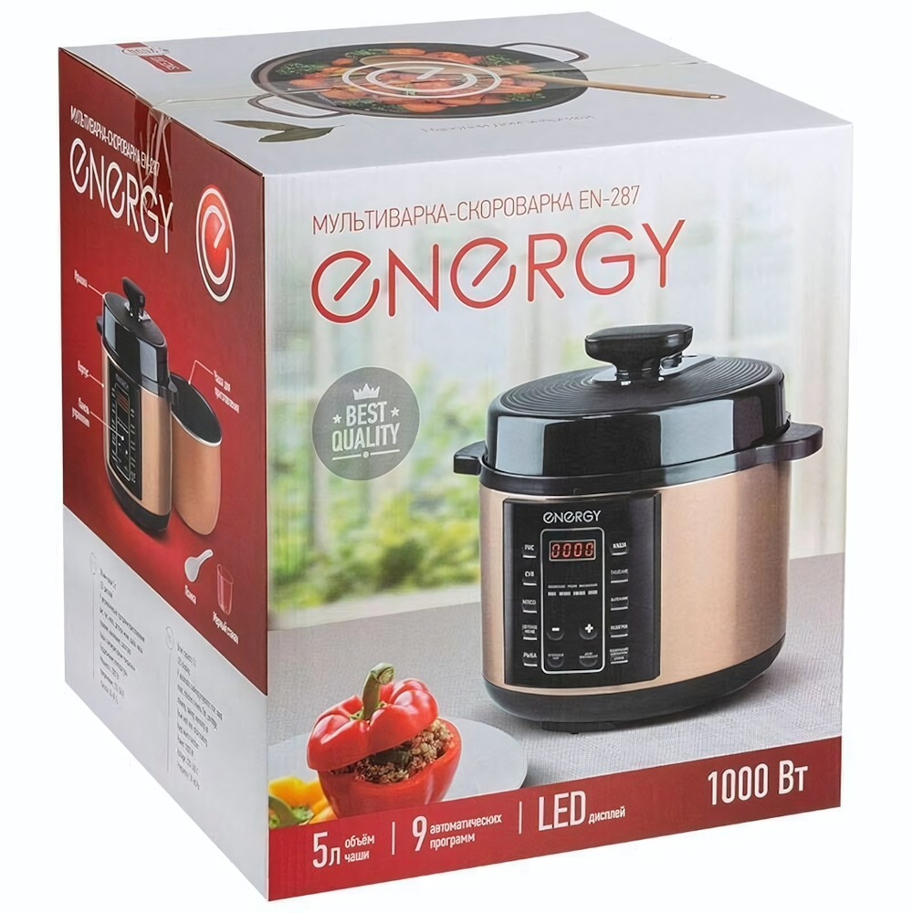 Мультиварка-скороварка Energy EN-287, 5л, 1000Вт