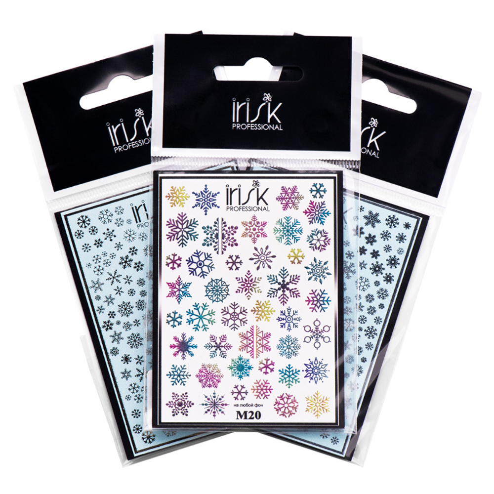 Irisk 3Д Слайдер дизайн зимний Снежинки