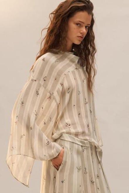 ZARA БЛУЗА С ПРИНТОМ, РАЗНОЦВЕТНЫЙ