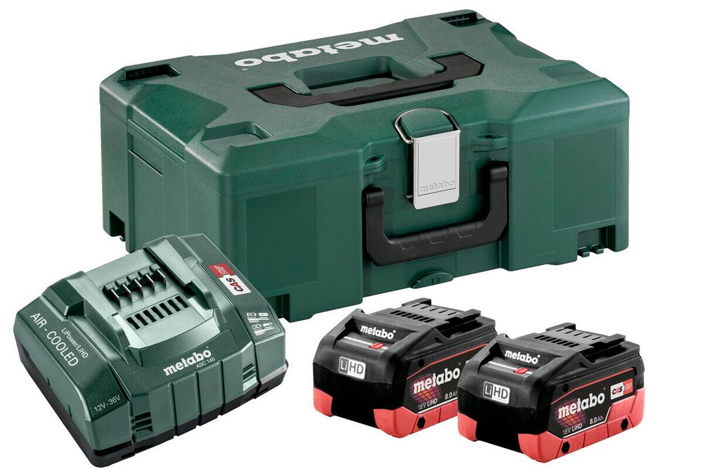 Набор Metabo Basic-Set 18В 2хLiHD 8.0Ah+ASC Ultra+ML