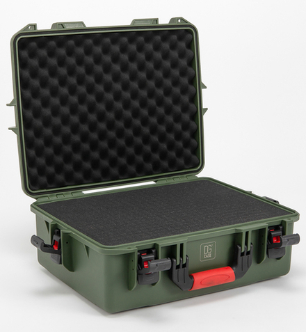 MEDIUM SIZE | Ударопрочный кейс кофр ящик бокс без колес DGCASE@60-02A ОЛИВКОВЫЙ | Внутр. размеры 490*360*185 мм
