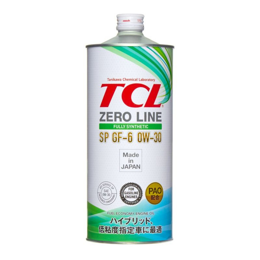 Масло моторное TCL Zero Line Fully Synth, Fuel Economy, SP, GF-6, 0W30, 1л