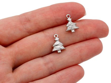 Подвеска "Ёлочка" 13мм, со стразами