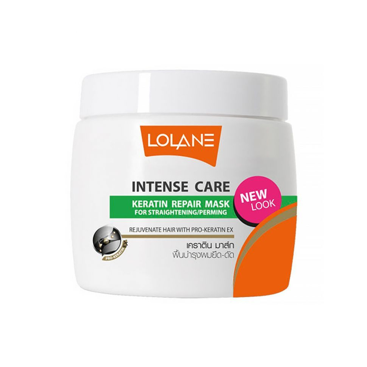 Маска для волос Lolane Intense Care Keratin Repair Mask восстанавливающая с кератином для выпрямления и завивки волос 200 г