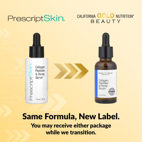 California Gold Nutrition, сыворотка с коллагеном, пептидами и медом, 30 мл (1 жидк. унция)
