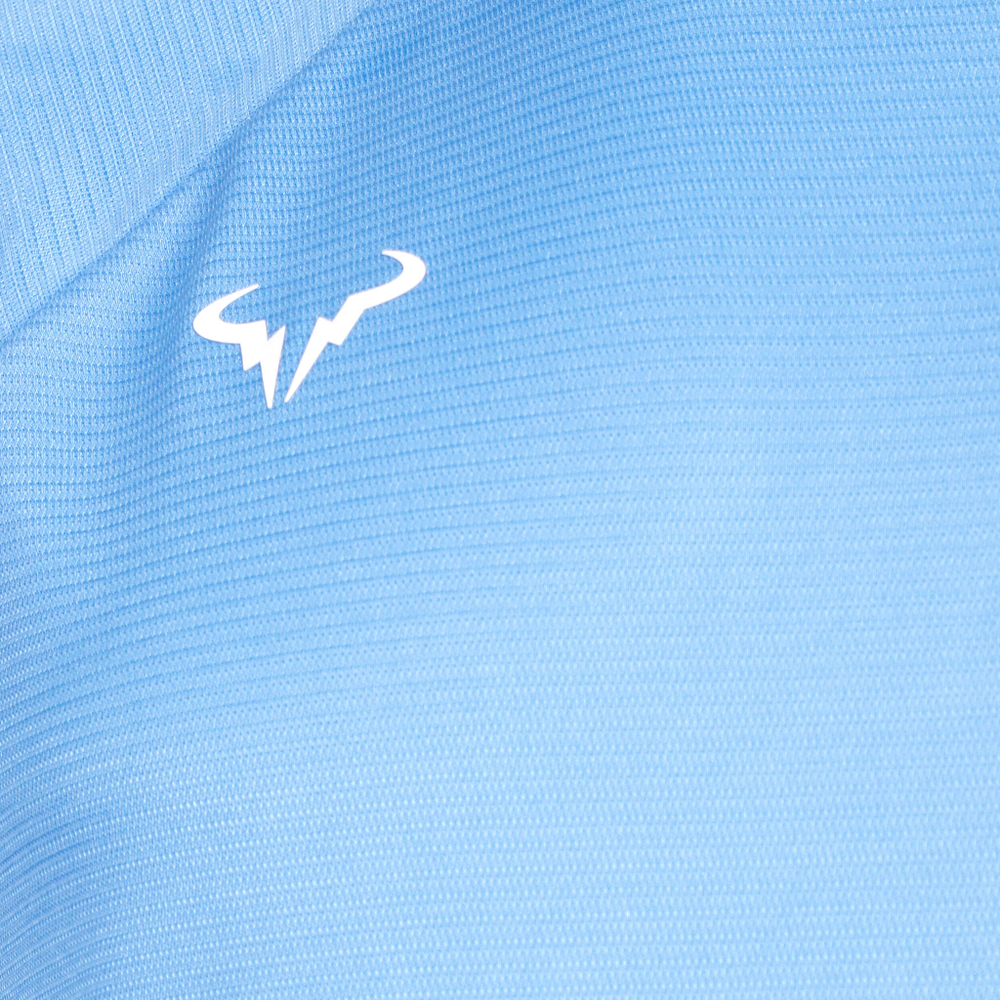 Мужское теннисное поло Nike Dri-Fit RAFA MNK Challenger T-Shirt Men - Light Blue